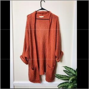 Burnt orange oversized sweater